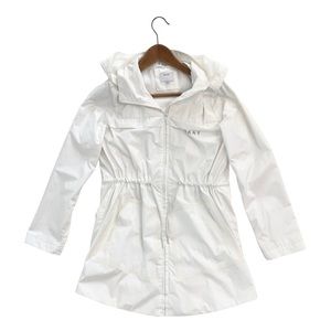 DKNY White Rain Coat